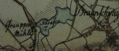 Datei:Kiel Schreventeich Karte von Varendorf ca. 1800.png