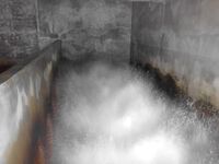 Blick in die Belüftungskammer im Werk 2