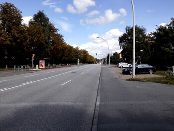 Werftstraße zwischen Große Ziegelstraße und Franziusallee