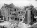 Das zerstörte Gebäude der NSDAP-Kreisleitung