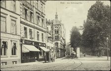 Bebauung am Schloßgarten um 1910 Rechts vorne die Abzweigung des Prinzengartens Standort und Blickrichtung ungefähr wie beim Bild in der Infobox