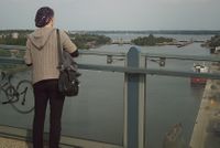 Blick von der Olympiabrücke auf die Holtenauer Schleusen