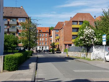 Blick in Richtung Waitzstraße