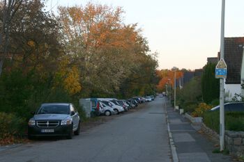 Schneiderkamp, Blick aus Richtung Eckernförder Straße
