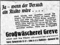 Werbung der Fa. Greve aus den Fünfzigern